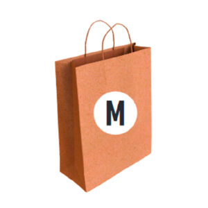 02105050 Bolsa Kraft Tamaño "M" 27+12x37 cm