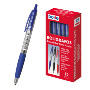 Bolígrafo Retráctil Tinta Aceite Color Azul