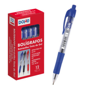 Bolígrafos Retráctil Tinta Gel Color Azul