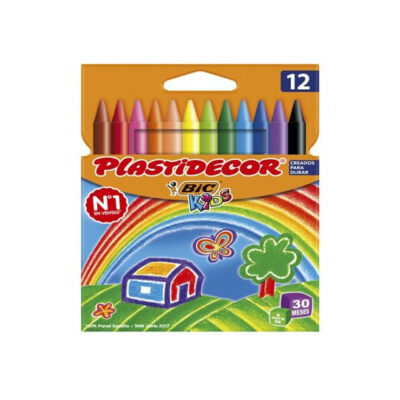 Ceras Plastidecor 12 colores