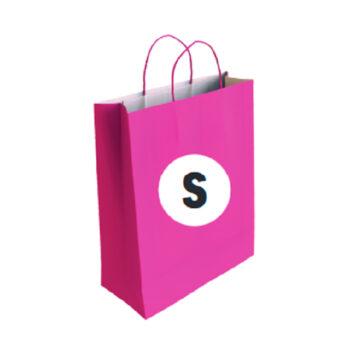 Bolsa Celulosa Color Fucsia Tamaño "S" 24+10×32 cm