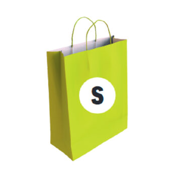 Bolsa Celulosa Color Pistacho Tamaño "S" 24+10×32 cm