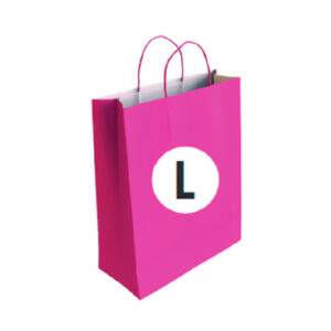 02104015 Bolsa Celulosa Color Fucsia Tamaño "L" 32+14x40 cm