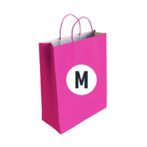 02104032 Bolsa Celulosa Color Fucsia Tamaño "M" 27+12x37 cm