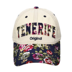 CT059-T Gorra Tenerife Original Flowers/Beige/Negro