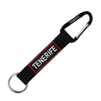 Llavero Mosquetón Tenerife Negro