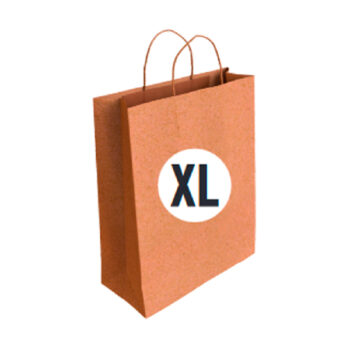 Bolsa Kraft Tamaño "XL" 40+18x46 cm