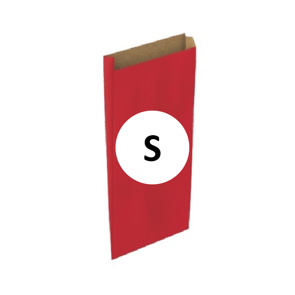 Pack 25 Sobres Kraft Rojo Tamaño "S" 15+6x30 cm
