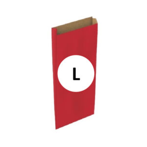 Pack 25 Sobres Kraft Rojo Tamaño "L" 25+6x40 cm