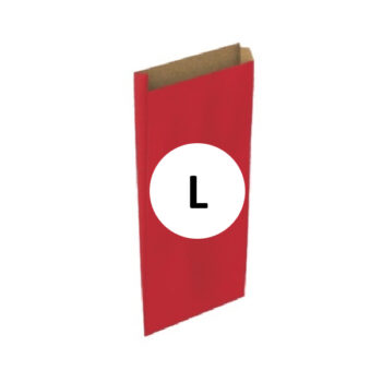 Pack 25 Sobres Kraft Rojo Tamaño "L" 25+6x40 cm