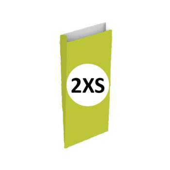 Pack 25 Sobres Celulosa Pistacho Tamaño "2XS" 10+3x20 cm