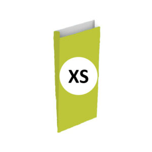 02132002 Pack 25 Sobres Celulosa Pistacho Tamaño "XS" 12+3x25 cm