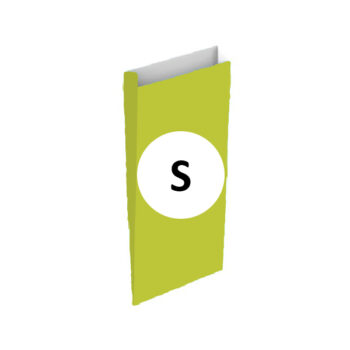 Pack 25 Sobres Celulosa Pistacho Tamaño "S" 15+6x30 cm