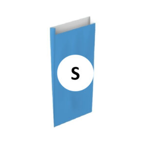 02133003 Pack 25 Sobres Celulosa Celeste Tamaño "S" 15+6x30 cm