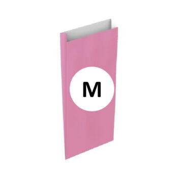 Pack 25 Sobres Celulosa Rosa Tamaño "M" 20+6x35 cm