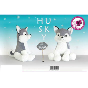 Peluche Husky Pelo Corto 40 cm