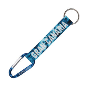 KGC002-N Llavero Mosquetón Gran Canaria Azul/Negro