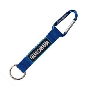 KGC003-B Llavero Mosquetón Gran Canaria Azul