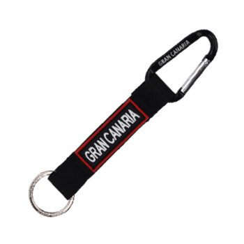 Llavero Mosquetón Gran Canaria Negro