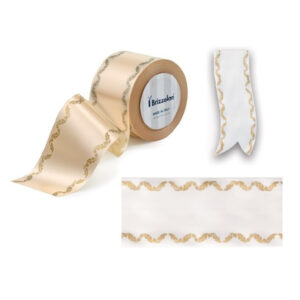 012928 Cinta de Corona Color Blanco Roto Imprimible 100 MM x 100 M