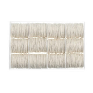 019298 Expositor 12 Rollos de Cordón Blanco 5 M