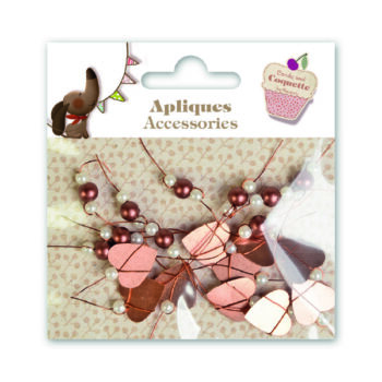 Apliques Accesorios Corazón Bronce