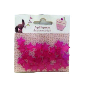 Apliques Accesorios Estrellas Rojas