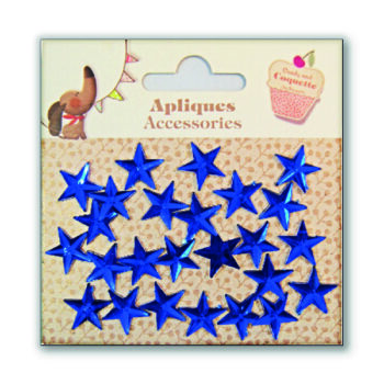 Apliques Accesorios Estrellas Azul