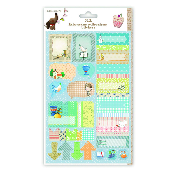 Mesa de trabajo 5-100 2 Hojas Etiquetas Adhesivas