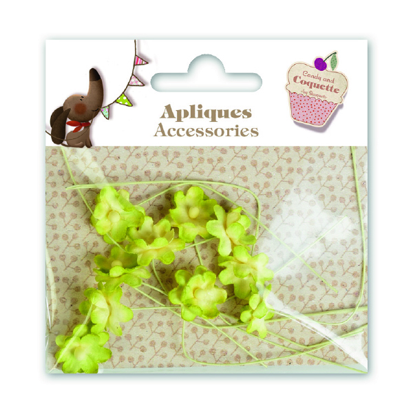 Mesa de trabajo 51-100 Apliques Accesorios Flores Amarillas