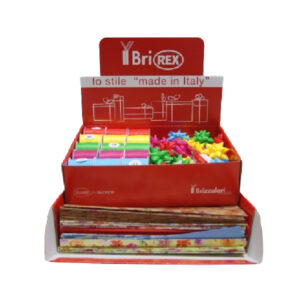 RASOCOORD24G Expositor 100 Pliegos Papel + 50 Estrellas + 30 Rollos Cinta