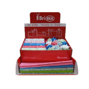 RASOCOORD25G Expositor 100 Pliegos Papel + 50 Estrellas + 30 Cintas