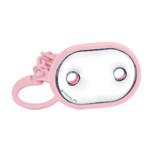 Pinza de Chupete Plata Bilaminada Color Rosa