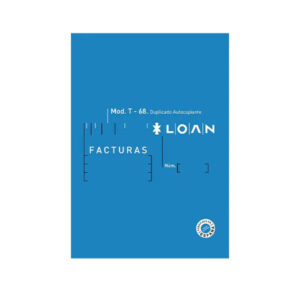 T-68 Talonario Facturas 1/8 Natural Duplicado