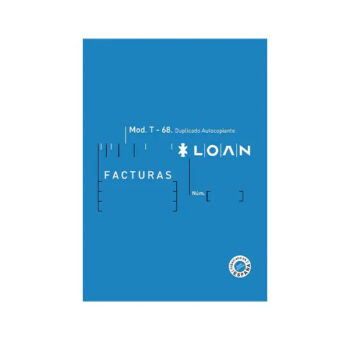 Talonario Facturas 1/8 Natural Duplicado