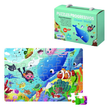 Minipuzzle Ocean World 36 Piezas Niños +4 Años