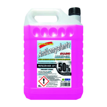 Anticongelante GEL 50% G12 EVO Rosa 100% Orgánico 5 L