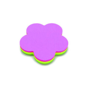 Adhesivos 3x3 100 Hojas Surtido Forma Flor