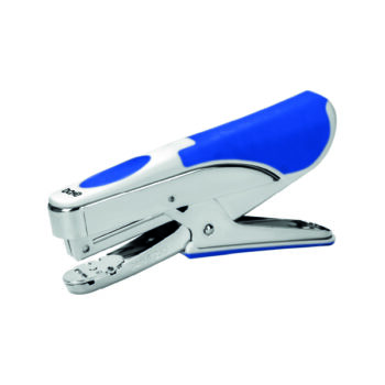 Grapadora Tenaza Cromada Azul