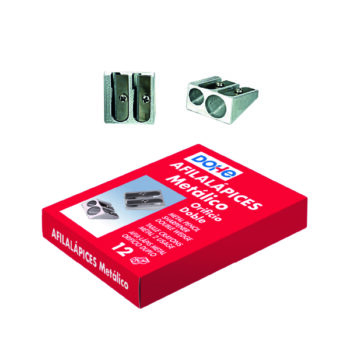 Afilalápices Metálico Simple 2 Bocas