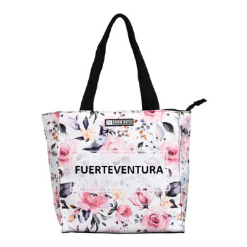 Bolso 25 x 25 Flowers Fuerteventura Blanco