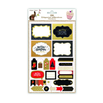 26 Etiquetas Adhesivas Navidad