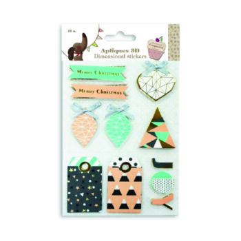 Apliques Adhesivos Navidad 3D