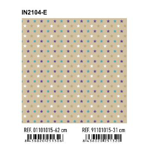 Papel de Regalo Bobinas Basika 62 cm (IN2104-E)