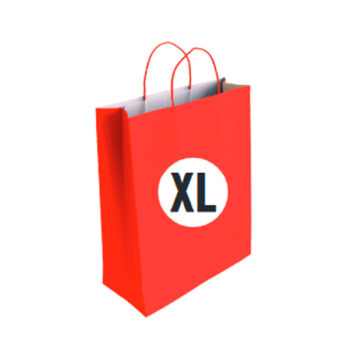 Bolsa Celulosa Color Rojo Tamaño "XL" 40+18x46 cm