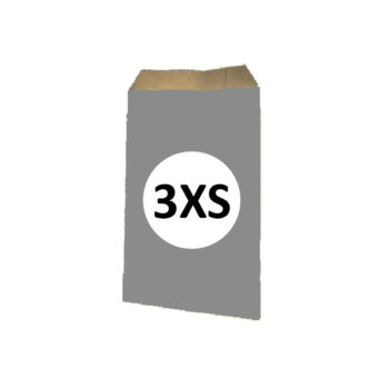 Pack 25 Sobres Kraft Plata Tamaño "3XS" 8x15 cm