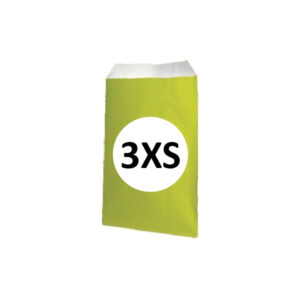 02125002 Pack 25 Sobres Celulosa Pistacho Tamaño "3XS" 8x15 cm