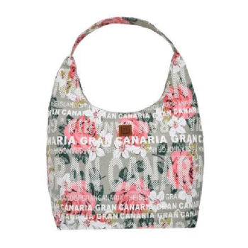 Bolso Góndola Flowers Gran Canaria Beige