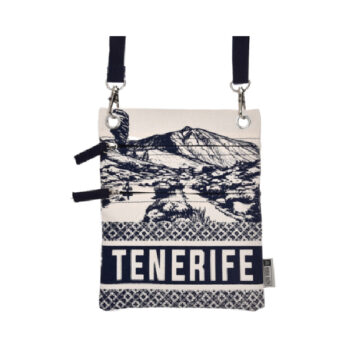 Bolso Pasaporte Vistas Tenerife Negro/Beige