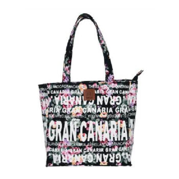 Bolso 25 x 25 Flowers Gran Canaria Negro/Multi.